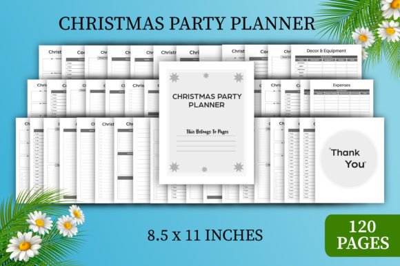 Download Editable Christmas Party Planner for KDP - Party Collection