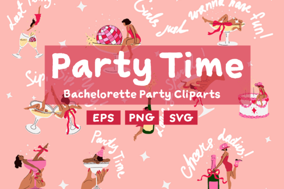 Download Party Time: Bachelorette Party Cliparts - Premium Resources