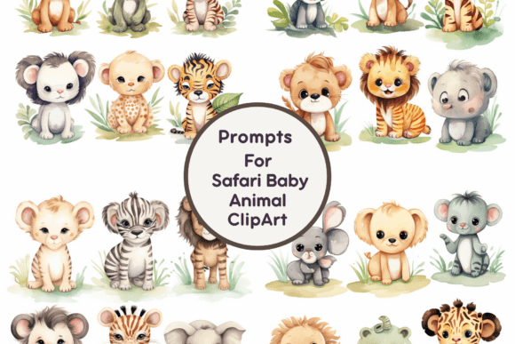 Download Safari Baby Animal Jungle Clipart - Jungle clipart Collection