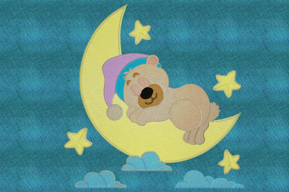 Download Baby Teddy Bear Sleeping on the Moon - Teddy bear sleeping Collection