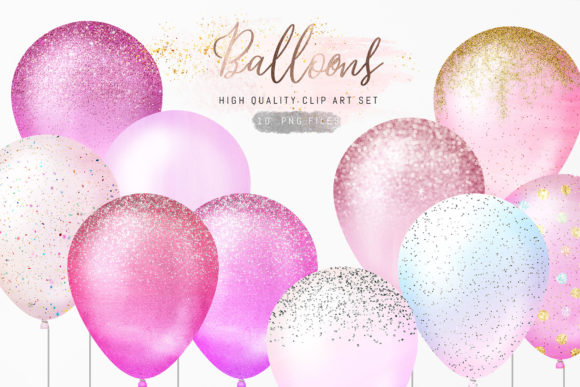 Download Glitter Sparkle Confetti Balloons - Confetti balloons Collection
