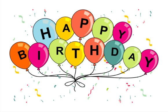 Download Happy Birthday Balloons and Confetti - Confetti Collection